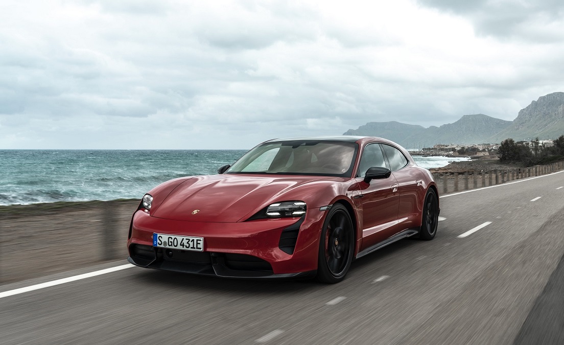 The all-electric Porsche Taycan saw an outstanding increase with 41,296 units (1)